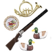 Dollhouse Duck Hunting and Decoy Set 1.727/6 Reutter Miniature Decor 2018 - $23.75