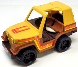 1983 Playskool Dizzy Driver Jeep CJ Safari Brown 4 Wheel Drive Off Road Vehicle - $9.22