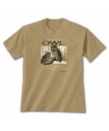 T-shirt Advice From an OWL T-shirt Earth Sun Moon Tan Brown NEW NWT Bird... - $22.22