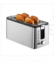 4 Slice Toaster, 4 Extra Wide Slots, Best Rated Prime Retro Bagel Toaster  With 6 Bread Shade Settings, Defrost,bagel,cancel Function, Removable Crumb