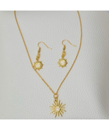 Gorgeous US 2 Pcs Necklace Earrings Cubic Zirconia Women Fashion Jewelry... - $10.39