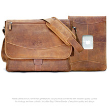 MacCase Premium Leather Shoulder Bag / 15" MacBook Pro Sleeve Bundle - $369.95