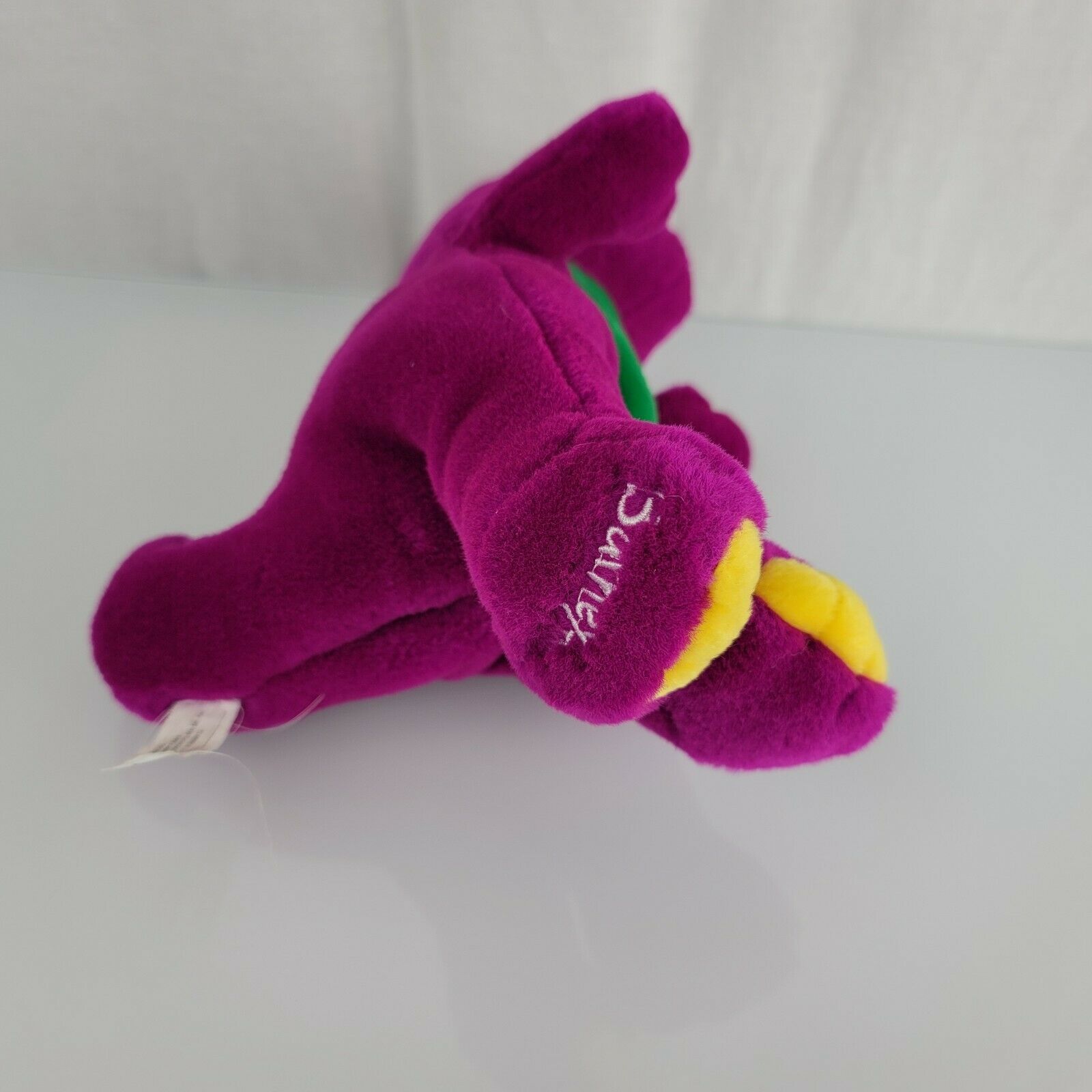Vintage Barney Purple Dinosaur Stuffed Plush I Love You Heart Lyons Soyea  Corp