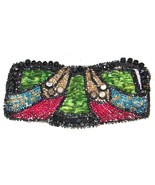 1900&#39;s Antique Small Beaded Ladies Patch Beadwork Beads - $27.99