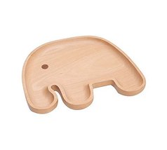 Safe Lovely Tray/Baby Tableware for Baby Environmental Wooden(Elephant)
