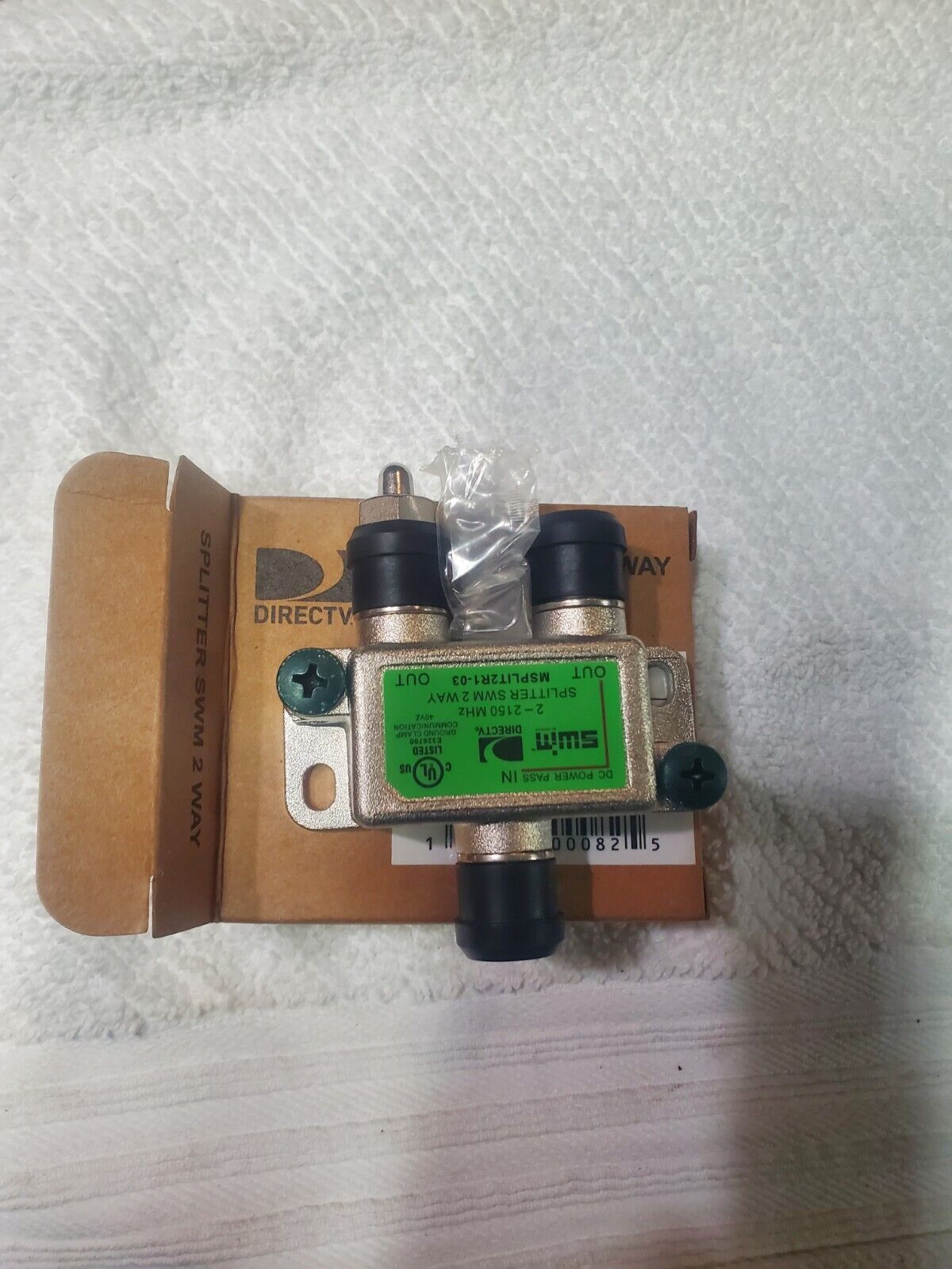 New Directv SWM MSPLIT2R001 Approved 2 Way Wide Band Splitter. 2