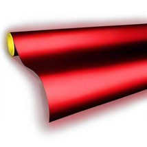 VViViD DECO65 Reflective Permanent Adhesive Craft Vinyl Roll for Cricut,  Silhouette & Cameo (Red, 12 x 4ft (w/Transfer 12 x 12))