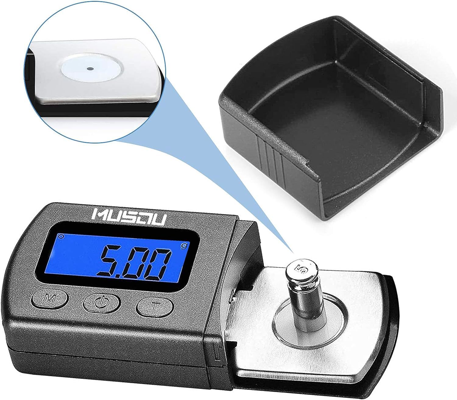 Musou Digital Turntable Tracking Force Pressure Gauge/Scale For Tonearm Phono Record Players