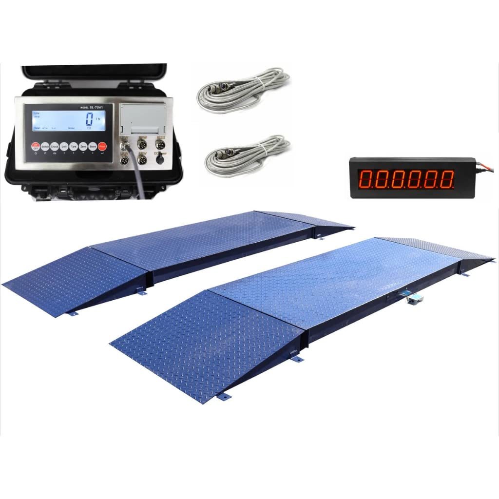 SellEton SL60KX Heavy Duty 7' Truck Axle Scale & Scoreboard with