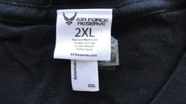 DISCONTINUED USAF AIR FORCE RESERVE UFC FIT BLACK SHIRT 2XL - $24.29