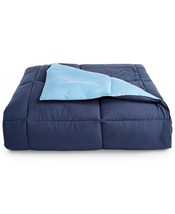Martha Stewart Essentials Reversible Down Alternative Blue/Navy King Comforter - $69.29