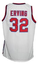 Julius Erving Custom Virginia Squires Aba Retro Basketball Jersey White Any Size image 2