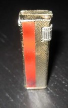 SUNEX Slim Boy Marble Art Deco Tone Lift Arm Side Roller Gas Butane Lighter - $11.99