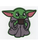 Star Wars The Mandalorian Grogu the Child Figure Drinking Embroidered Pa... - $7.84