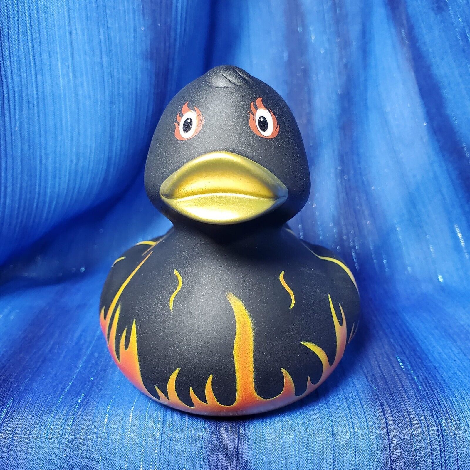 Flame and Fire Black Rubber Duck from World of Ducks NEW Other