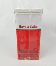 Coca Cola 1950s Vending Machine Tin w/ 8oz Gourmet Carmel Popcorn. Bottl... - $18.80