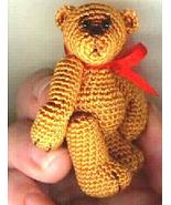 CLINT Mini Thread Crochet Bear Pattern by Edith Molina - Amigurumi PDF D... - $6.99