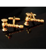 Gold Gavel Vintage Cufflinks Judge gift Justice Accessory Honorable Gift... - $85.00