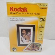 Kodak 4x6 inches Ultra Premium Photo Paper High Gloss 100 Sheets Instant Dry NEW - $8.68