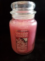 SUMMER SCOOP LARGE YANKEE CANDLE JAR 22OZ ICE CREAM SCENTED PREOWNED UNUSED - $18.71