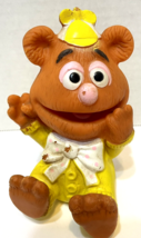 Vintage 1984 Tommee Tippee Muppets Fozzie Rubber Bear Squeaky Toy 5" Hong Kong - $9.63