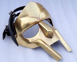 Medieval Gladiator MF Doom Face Mask Iron Mask Replica Costume Helmet Mask - $48.61