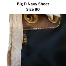 Big D Horse Sheet Navy White or Cream Trim size 80 with Matching Hood USED image 2