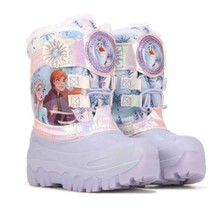 Toddler Girls Disney Frozen 2 Elsa Anna Light Up Winter Faux Fur Snow Boots NEW - $19.99