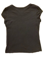 No Boundaries T Shirt Girls Size M Love Black Cap Sleeve Round Neck - $8.86