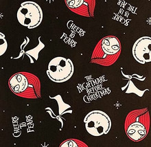 2 Rolls Black Disney's The Nightmare Before Christmas Wrapping Paper 50 sq ft - $29.93