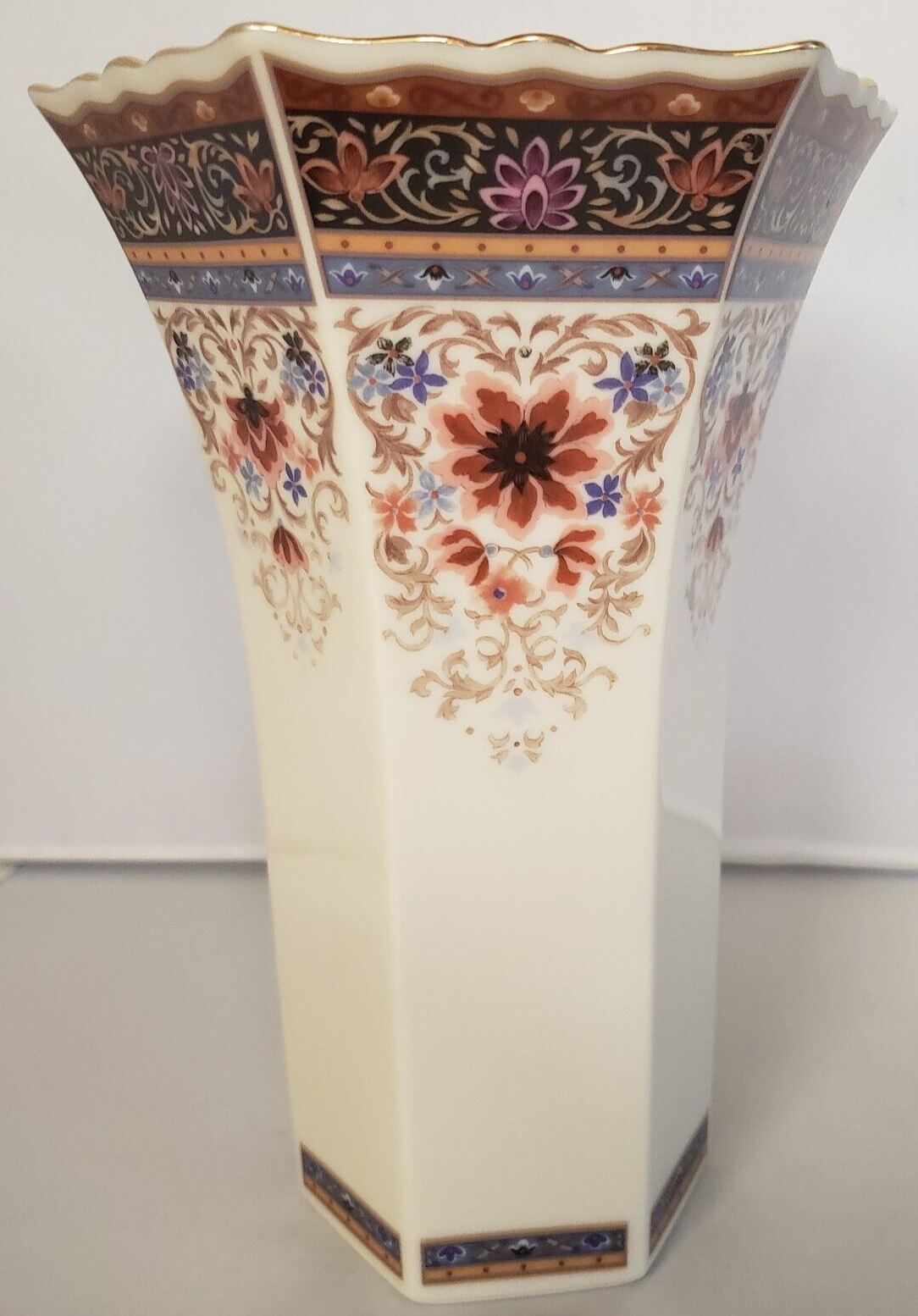 Primary image for Lenox Vase Made In USA Eastern Treasures Collection 7 3/4" Tall