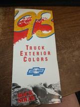 NOS 1993 Chevrolet Truck, Blazer, Suburban, S-10, Pick-up Color Chip Brochure - $6.88