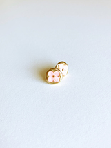 Pink Mother of Pearl Moonflower Earrings  - $35.00