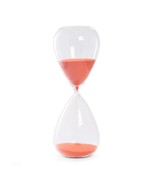 Bey Berk 90-Minute Crystal Sand Timer with Red Orange Sand - $67.95