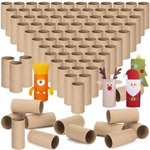 48 Pack Empty Toilet Paper Rolls for Crafts, Brown Cardboard Tubes