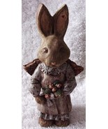 Sarah’s Attic Bonnie Rabbit Angel Holding Roses Figure 1989 - $5.99