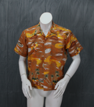 Vintage Hawaiian Shirt - Spanish Characters with Palm Tree Islands - Men... - $55.00
