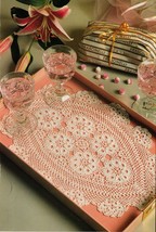 Artist's Grand Style Tray Mats Pineapple Oval Doilies Coasters Crochet Patterns - $9.99