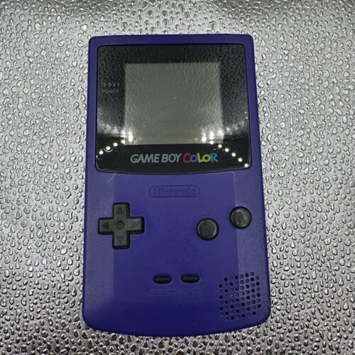 Nintendo Gameboy Color Grape Purple GBC CGB-001 Tested Working!