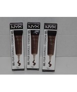 3 Boxes NYX Eyebrow Gel EBG02 Chocolate 0.34 fl oz. New (l) - $17.81