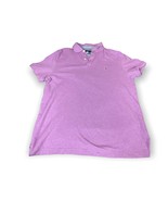 Tommy Hilfiger Polo Shirt Mens L Large Purple Lavender Custom Fit Knit C... - $14.85