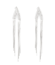 Paparazzi It Takes Two To Tassel White Post Earrings - New - $4.50
