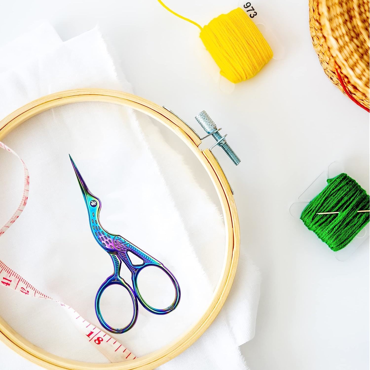 Crane Scissors, Embroidery Needlepoint Scissors, Vitange Style