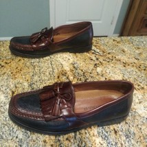 Johnston and Murphy ARAGON II Mens Black/Mahogany 20-0592 Slip On Leather Shoes - $50.99