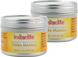 Indian Life Gourmet Indian Spices Tikka Masala, 2-Pack 1.5 oz. (42.5g) Cans - $24.70