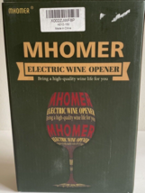 Electric Wine Bottle Opener Corkscrew With Pourer  Vacuum Stopper Set - $12.18