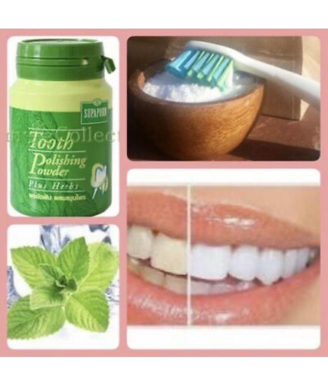 1 bottle x Supaporn Tooth Powder Polishing Toothpaste Plus Thai Herb 90