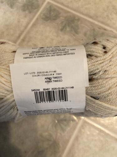 1 Loops & Threads CHENILLE HOME HEATHER GRAY Polyester Yarn 87yds