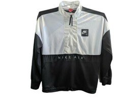 Vintage Nike Air Pullover 1/2 Zip Black white Men&#39;s Size XL Orange Tag - $34.47