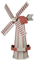 6½ FOOT JUMBO POLY WINDMILL - Driftwood &amp; Cherrywood Working Garden Weat... - $1,428.97